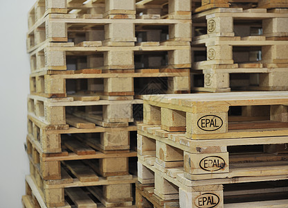 仓库中的木制调色板托盘走廊出口标准工业商品制造业进口工厂送货图片