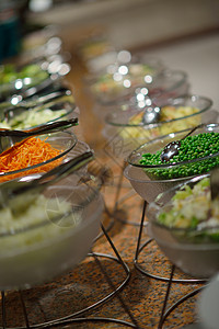 沙拉自助自助自助餐食品餐厅小吃沙拉餐饮餐具商业盘子酒店美食蔬菜背景