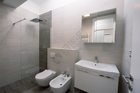 豪华的时尚式厕所室内内阁房间公寓龙头玻璃奢华风格财产淋浴洗手间图片