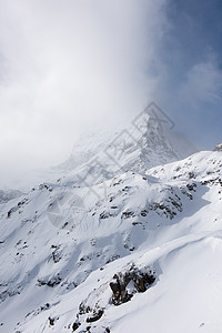 泽尔马特斯维兹兰日落风景滑雪冰川高山天空晴天远足顶峰岩石图片