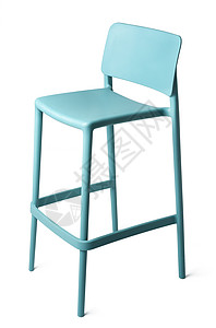 白色上隔离的高塑料棒凳风格工作室家具装饰抛光小路摆设椅子餐厅座位图片
