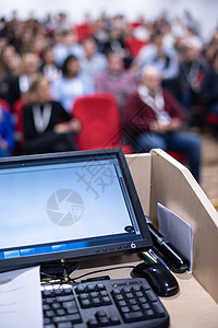 讲台膝上型计算机货币电脑团体房间推介会商业监视器教育大学演讲图片