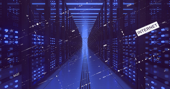 数据中心计算机在网络安全服务器机房加密密码室的计算机拉回器技术架子中心农场托管数据库房间数据智力矿业背景图片