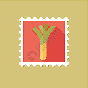 长影子的利克平面邮票食物农业邮政蔬菜标签邮戳贴纸邮资植物饮食图片