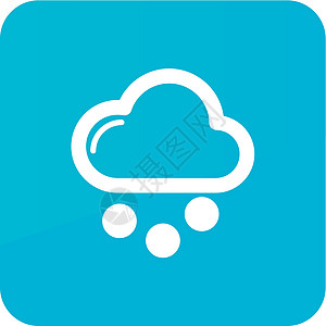 带雪粒图标的云云气象学气象天气预报粮食季节灰尘粒状蓝色按钮天空图片