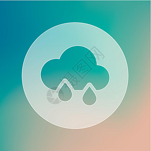 雨水云透明图标 气象学 天气图片