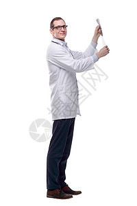 检查X光检查的医生治疗师 用白色疾病流感成人广告牌咨询服务医师x光药品护理人员图片