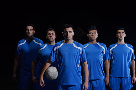足球足球运动员队运动训练团体蓝色体育场杯子男生运动服男性游戏图片