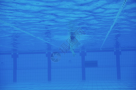 水下游泳池运动男人水池蓝色锻炼娱乐健康背景图片