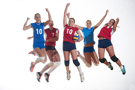 排球妇女群体女性比赛玩家团队优胜者训练行动娱乐锦标赛游戏背景图片