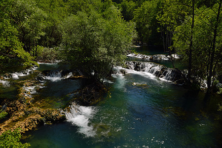 瀑瀑天堂木头风景岩石荒野森林公园植物旅行叶子运动图片