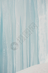 冰雪季节装饰液体白色蓝色喷泉水晶风格天气季节性图片