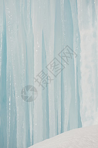 冰雪天气喷泉季节性概念装饰液体白色风格水晶蓝色图片
