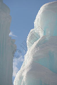 冰雪季节性风格冻结白色季节装饰水晶蓝色概念天气图片