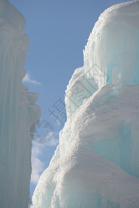 冰雪水晶季节性季节装饰风格喷泉天气白色蓝色液体图片
