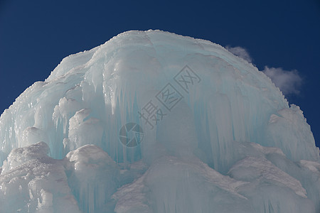 冰雪概念季节装饰喷泉白色水晶风格冻结天气季节性图片