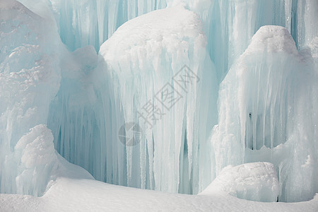 冰雪喷泉概念水晶液体季节性天气风格白色冻结装饰图片