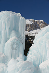 冰雪冻结季节性天气蓝色风格概念液体季节白色水晶图片