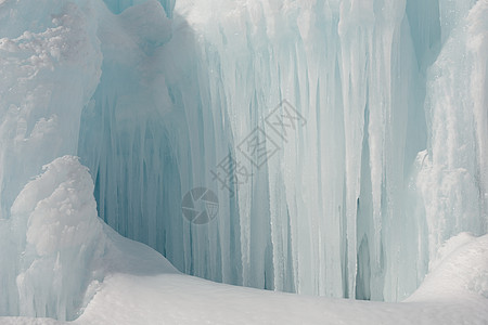 冰雪液体蓝色天气喷泉风格水晶季节装饰白色冻结图片