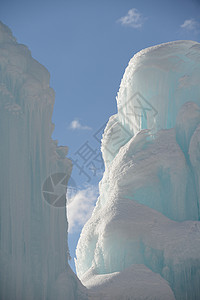 冰雪喷泉风格水晶天气季节性装饰概念季节液体白色图片