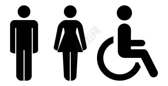 B 男女厕所矢量简编标准卫生女士插图性别盘子女性男性绅士飞机场图片