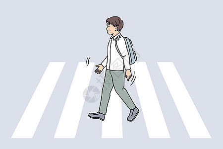 正在路上的儿童行人危险法律安全街道青少年穿越城市女孩警告高清图片下载-正版图片321159671-摄图网