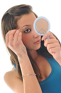眼眉眉美容治疗宏观沙龙头发化妆品眉头金属脱毛工具皮肤成人图片