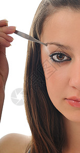 眼眉眉美容治疗女性女士美丽工具工作室睫毛沙龙头发成人温泉图片