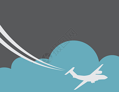 复古飞机横幅 矢量插图图纸夹子广告牌天空螺旋桨信息广告空白艺术图表图片