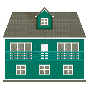 绿色的欧洲生化简单房子财产峡湾住宅小屋屋顶乡村建筑学村庄建筑风景图片