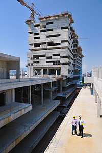 修复工地的建筑师小组工人工作组成人人士生意商业蓝图工程师团体专家图片