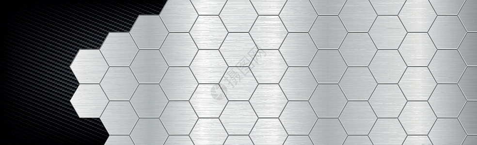 金属和碳纤维矢量的六边形摘要床单合金织物网络控制板盘子纤维网格纺织品插图图片