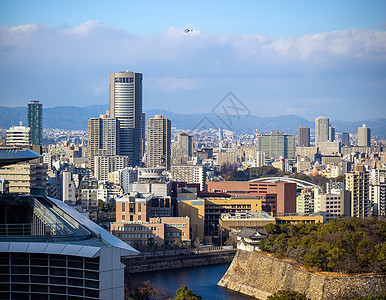 大阪下城天线旅行天空商业摩天大楼场景街道建筑学城市市中心景观图片