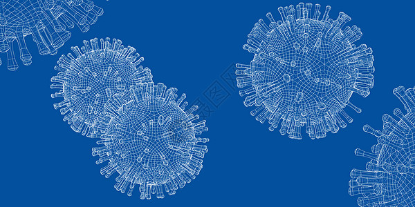 病毒的无线框架模式卫生癌症感染电脑绘画病菌技术微生物学疾病3d图片