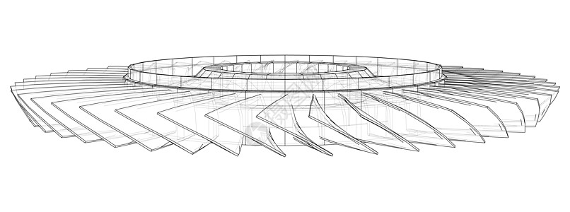 涡轮轮概念大纲活力喷射气体扇子技术机器空气压缩力量压力图片