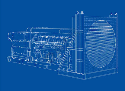 大型工业用柴油发电机植物管道电压工厂机器力量机械电气发电站蓝图图片