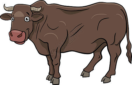 牛牛养牛场动物漫画字符图片