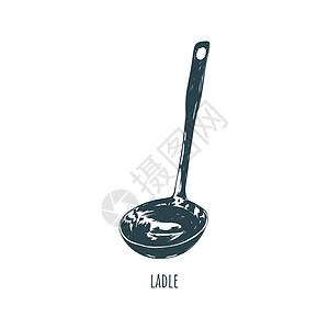 ladle 草图矢量说明图片