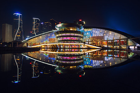 清江新城夜景 中国浙江杭州业务都市建筑经济学景观场景阳台地标旅游旅行图片