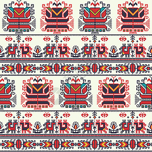 保加利亚刺绣模式 15图片