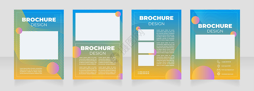 时装和风格课程空白小册子版布局设计图片