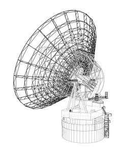 无线电望远镜概念概要说明技术信号天线航天射电天文学卫星科学电波研究图片