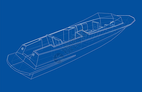配有座位的现代船车轮汽艇假期速度活动发动机血管运输巡航钓鱼图片