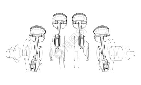 带有活塞大纲的发动机曲柄式配饰速度技术运动运输机器加工驾驶车辆工具图片