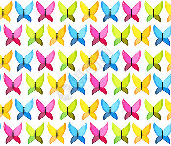 蝴蝶无缝图案背景矢量图团体飞行花香翅膀运动宠物绘画艺术动画片生活图片