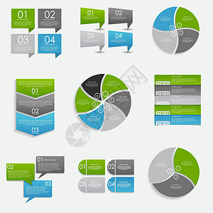 商业矢量它制作图案的信息图表模板集合插图酒吧技术数字卡片广告笔记本数据网站小册子背景图片