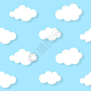 抽象云背景矢量图制作图案阴影公寓墙纸天空演讲气泡城市横幅技术景观图片