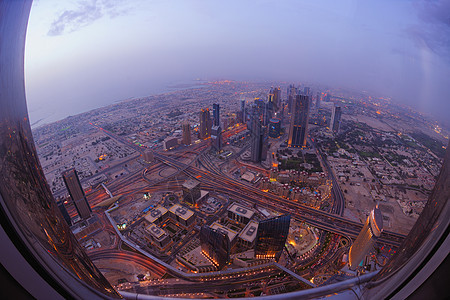 dubai 天线场景城市天空蓝色日出办公室市中心奢华旅游财产图片