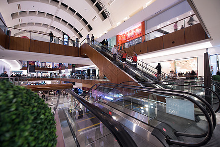 现代购物中心商业中心窗户玻璃城市旅行店铺奢华运动顾客图片