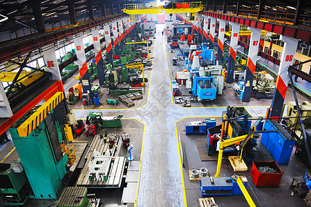 室内金属工业工厂架子机器制造业技术商品盒子机器人装备工作安全图片